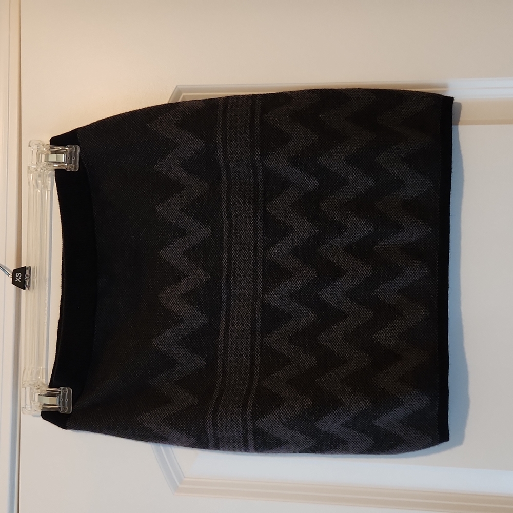Black and grey sweater skirt